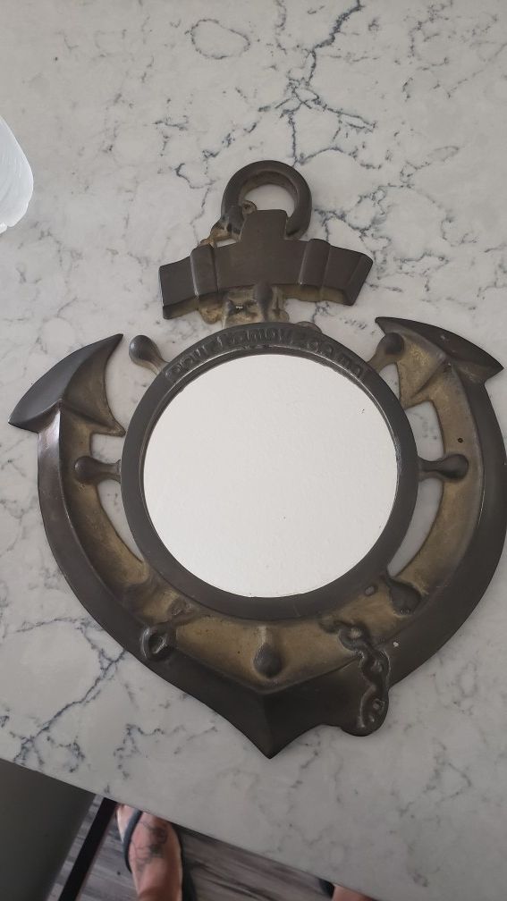 Brass Anchor Mirror