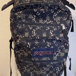 JanSport Big Student Backpack - Digital Camo / Pixel Pattern - Large