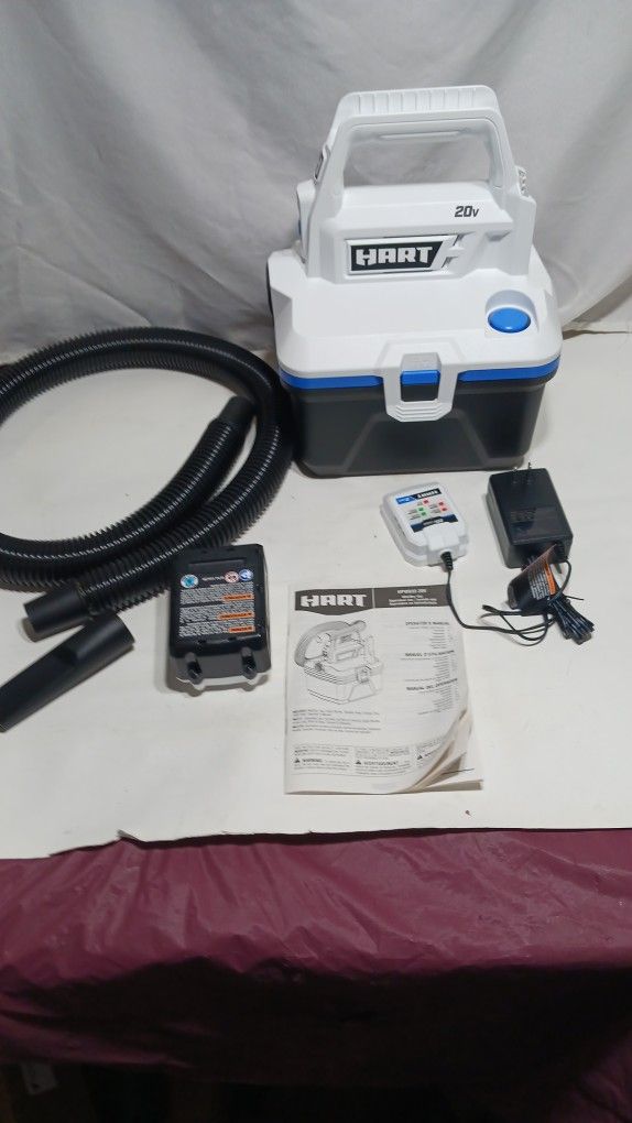 New HART 20V 1-Gallon Wet/Dry Vacuum Cleaner