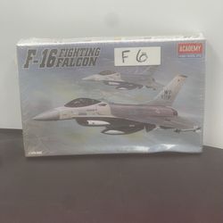 Academy F16A Fighting Falcon Fighter - Plastic Model Airplane Kit - 1/144