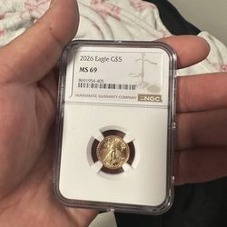 1/10 gold graded eagle