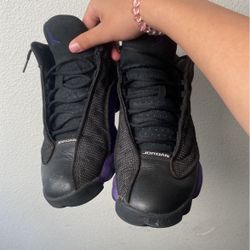 Jordan 13’s, size 9.5, purple and black