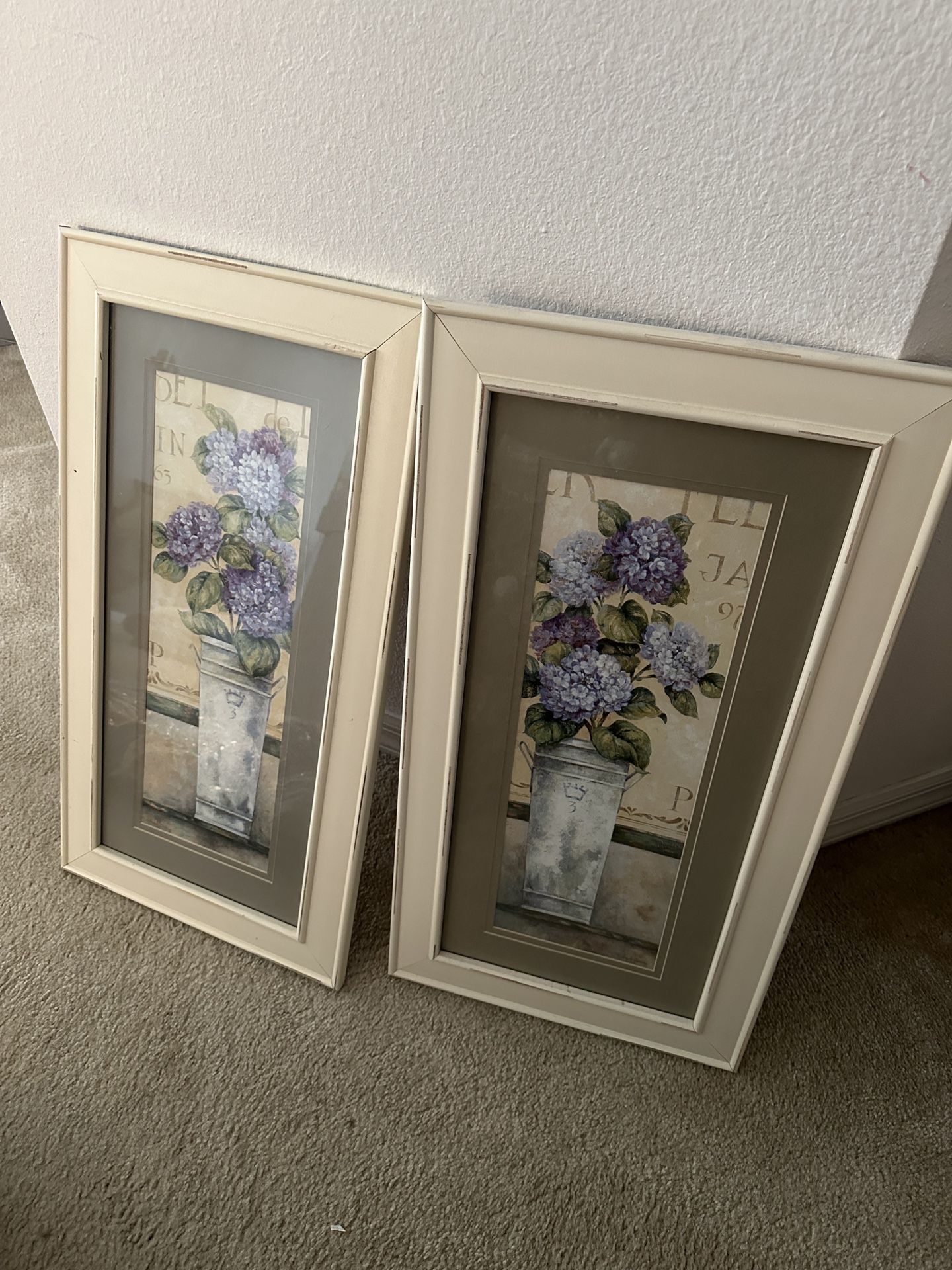 Set Of 3 Farmhouse Floral Wall Art