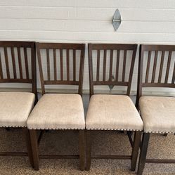 4 Used Kitchen/bar Chairs. 