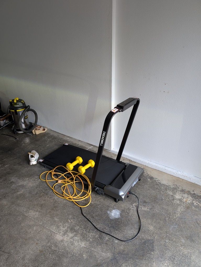 Acezoe Walking Pad Treadmill with Incline, 2 in 1 Foldable Treadmills for Home Small Office, 300lbs Portable Compact Under Desk Treadmill