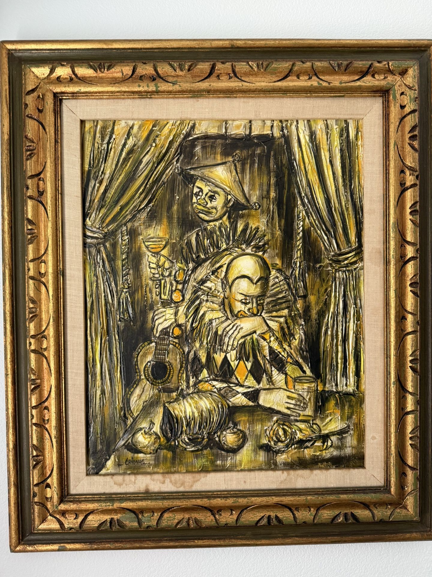 Vintage Original Oil Painting By George Crionas