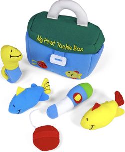 Baby GUND My First Tackle Box Stuffed Plush Playset, 5 pieces toy