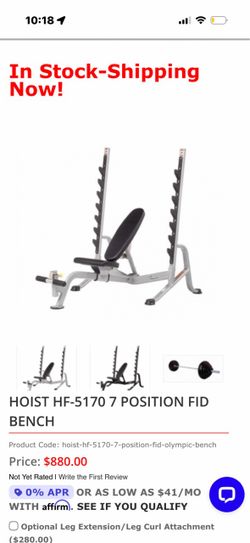 Olympic Weight Bench Press & Barbell Rack – Excellent Condition