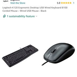 Logitech K120 Keyboard and Mouse 