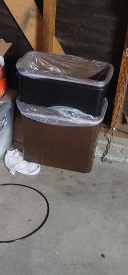 Metal office trash cans 10 each