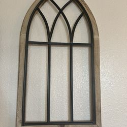 Rustic Cathedral Arch Wood Wall Decor