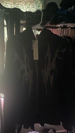 Dark wash reason zip up