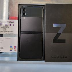 Unlocked Black Galaxy Z Flip3 128gb 5G