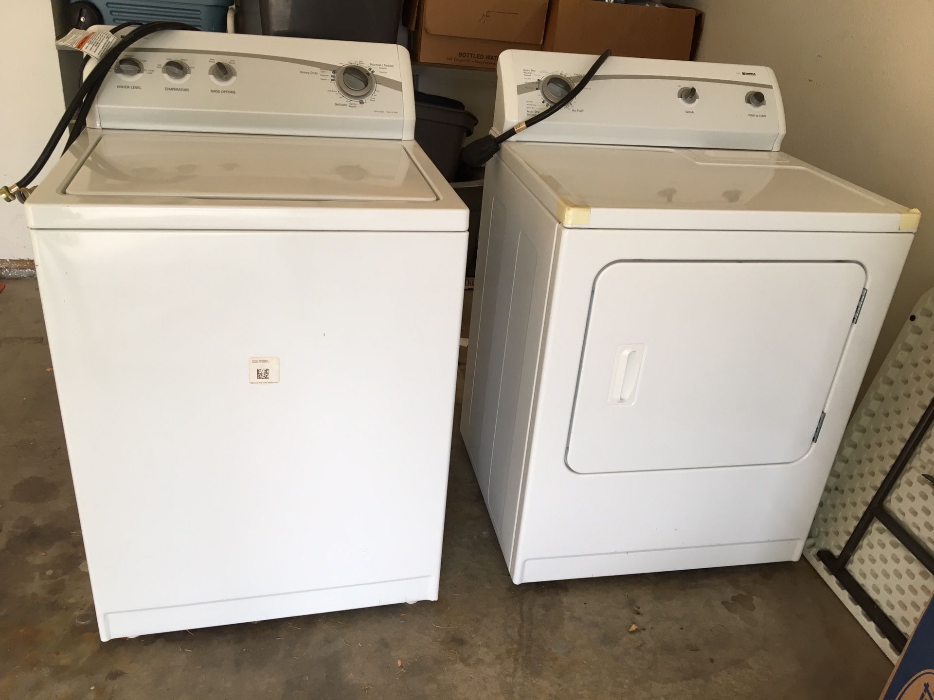 Kenmore washer & dryer- used