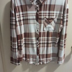 Brown Plaid Shirt