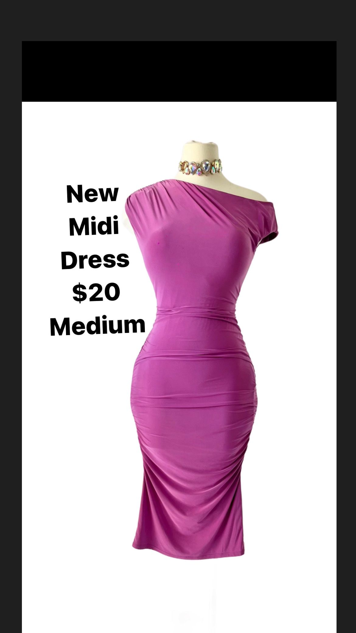 New Midi Dress- Lilac Medium