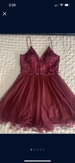 Burgundy Dress 