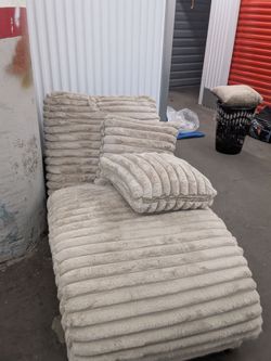 Modern brown chase sofa