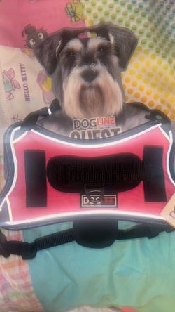 Dog harness extra small 18 inch through 22 inch but it seems bigger to me brand new
