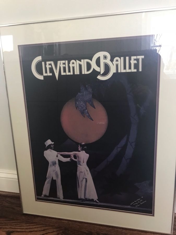 Framed lovely ballet poster