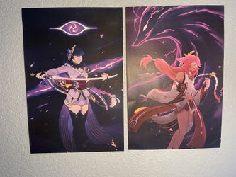 Genshin Impact Ei And Yae Miko Prints
