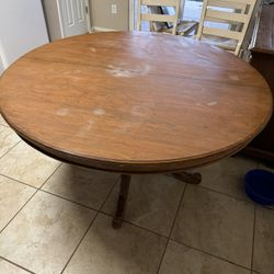 Round Wooden Dining Table