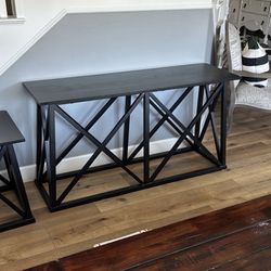 Target McGee And Company Farmhouse  Console And Side Table Black  
