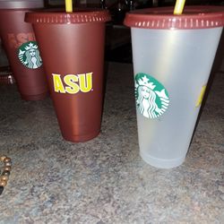 Starbucks ASU Plastic Tumblers 