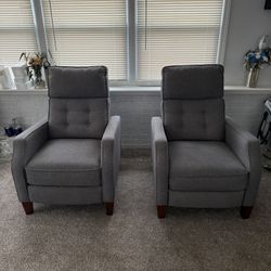 Grey Recliners (2) 