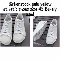 Birkenstocks size 12 pale yellow