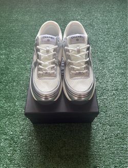 Chanel Silver Sneakers