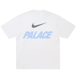 Palace x Nike Font Swoosh T-Shirt White