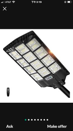 Large solar street light with motion sensor / 6500K Solar LED Street Light Dusk to Dawn Waterproof with Remote for Outside