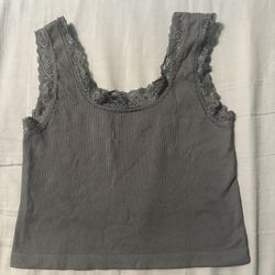 Suzette Collection Dark Blue Laced Tank Top 💙