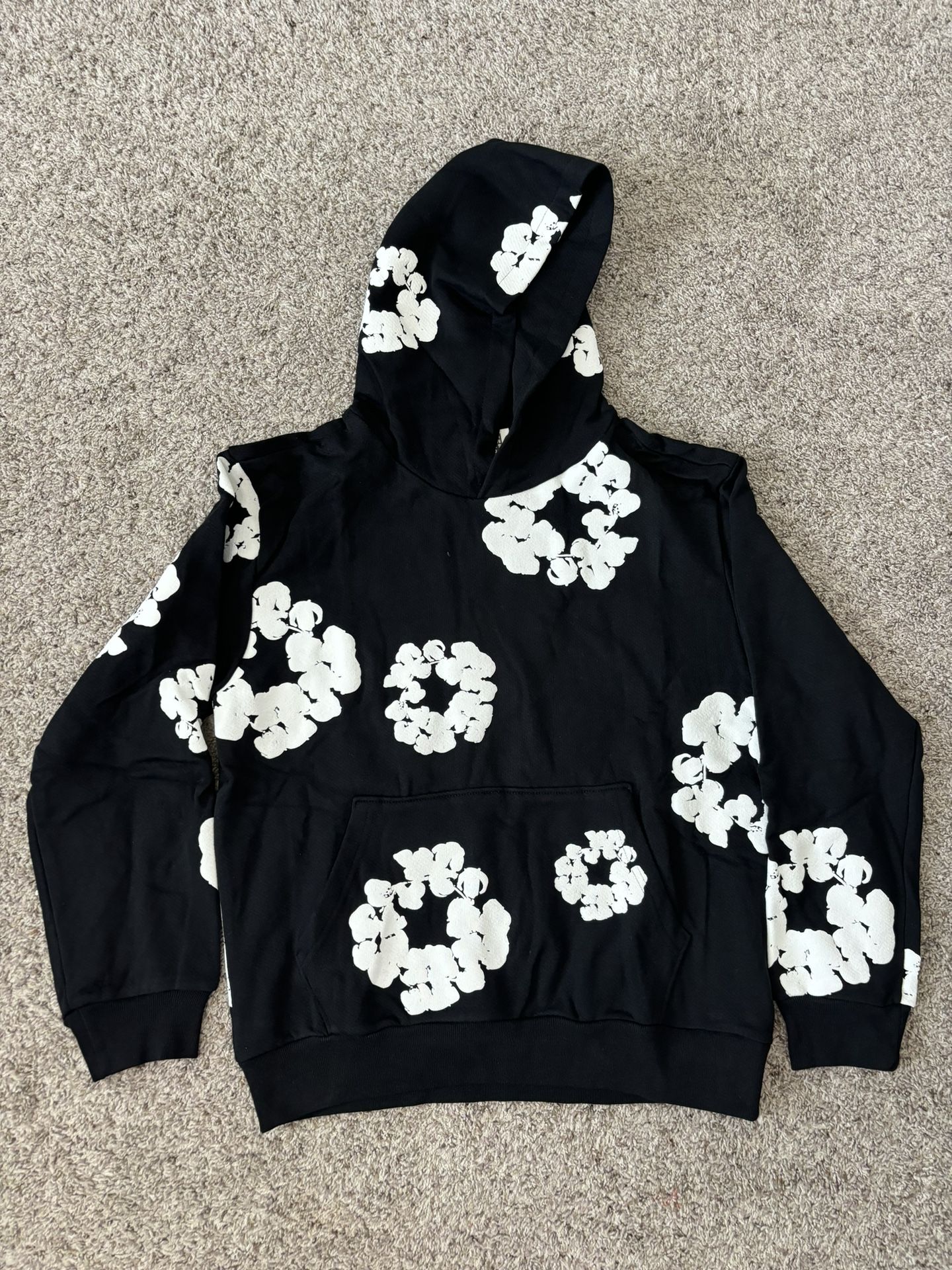 Denim Tears Cotton Wreath Hoodie Black