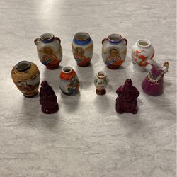 Moriage Japanese Occupied Japan Minature Vases