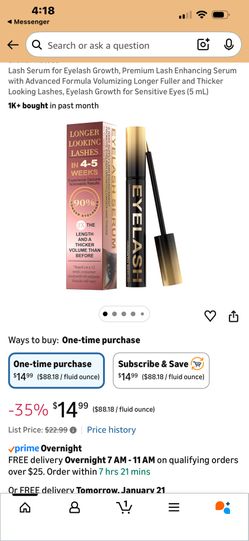 Lash Serum for Eyelash Growth