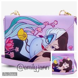 The Little Mermaid Ursula and Venessa Crossbody Bag