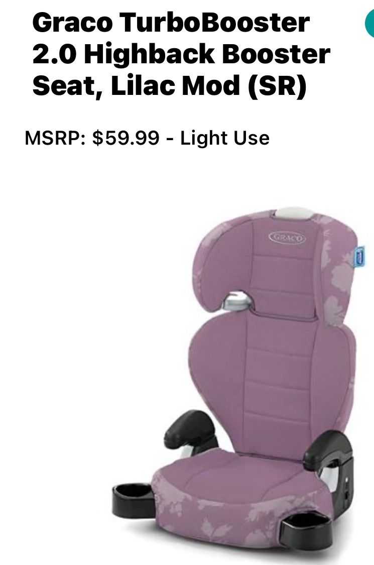 Graco Lilac In Color Turbo Booster Seat