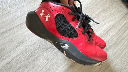Under Armour Red Black Basketball Sneakers