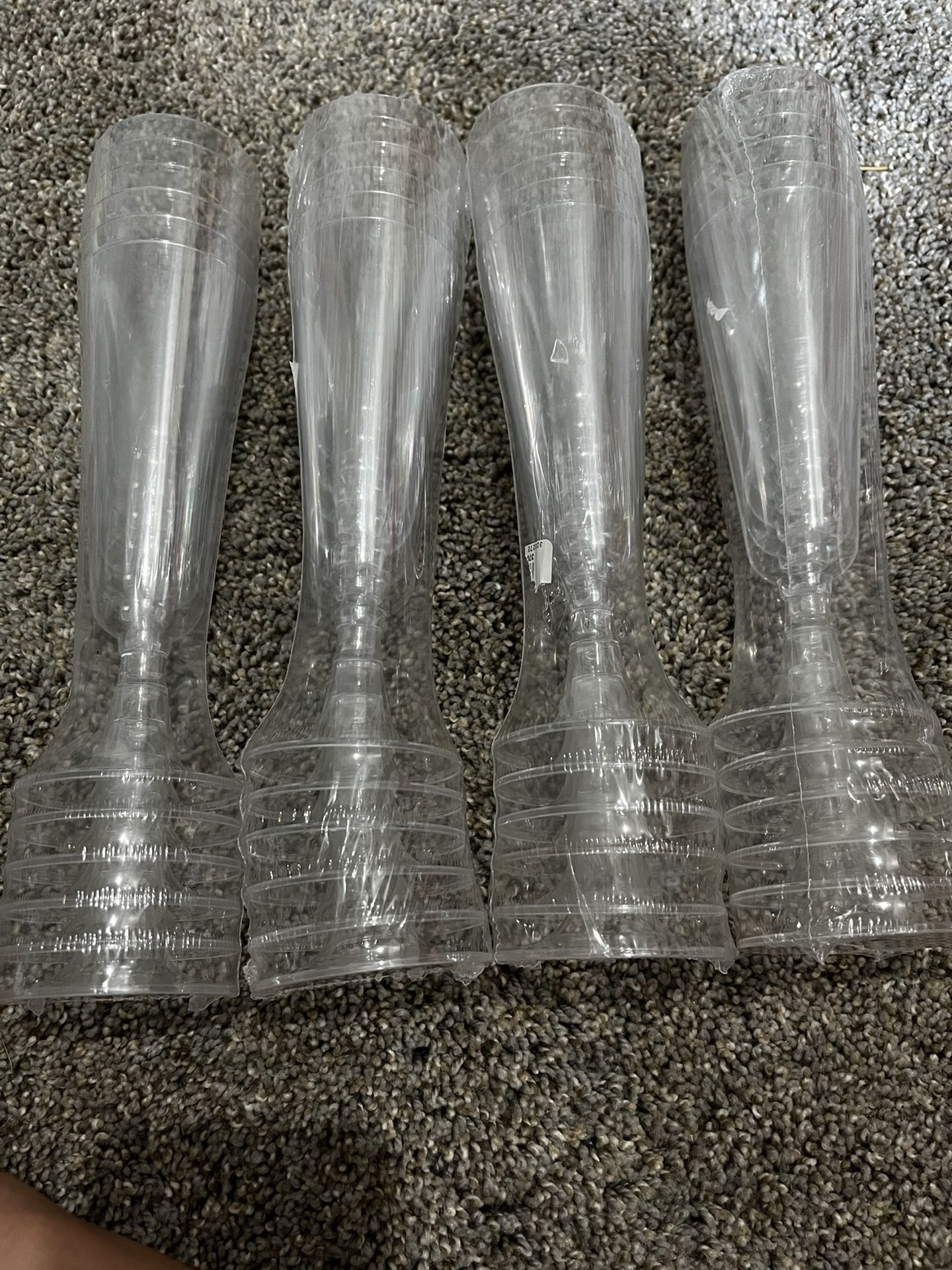 Plastic Champagne Flutes 