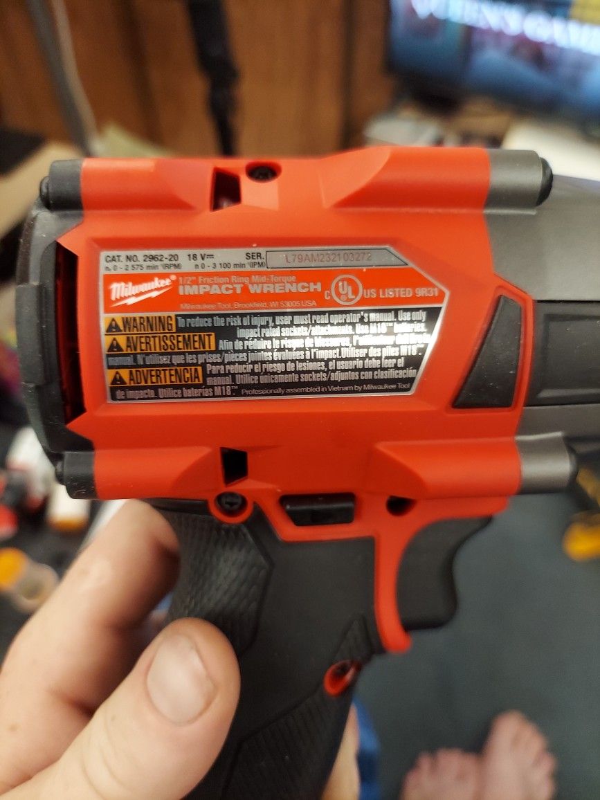 Milwaukee 1/2 Impact Wrench 