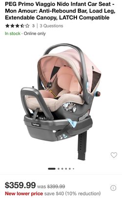 PEG Perego Primo Viaggio Nido Infant Car Seat – Mon Amour Edition