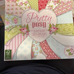 Pretty Posy 12 X 12 Paper Pad