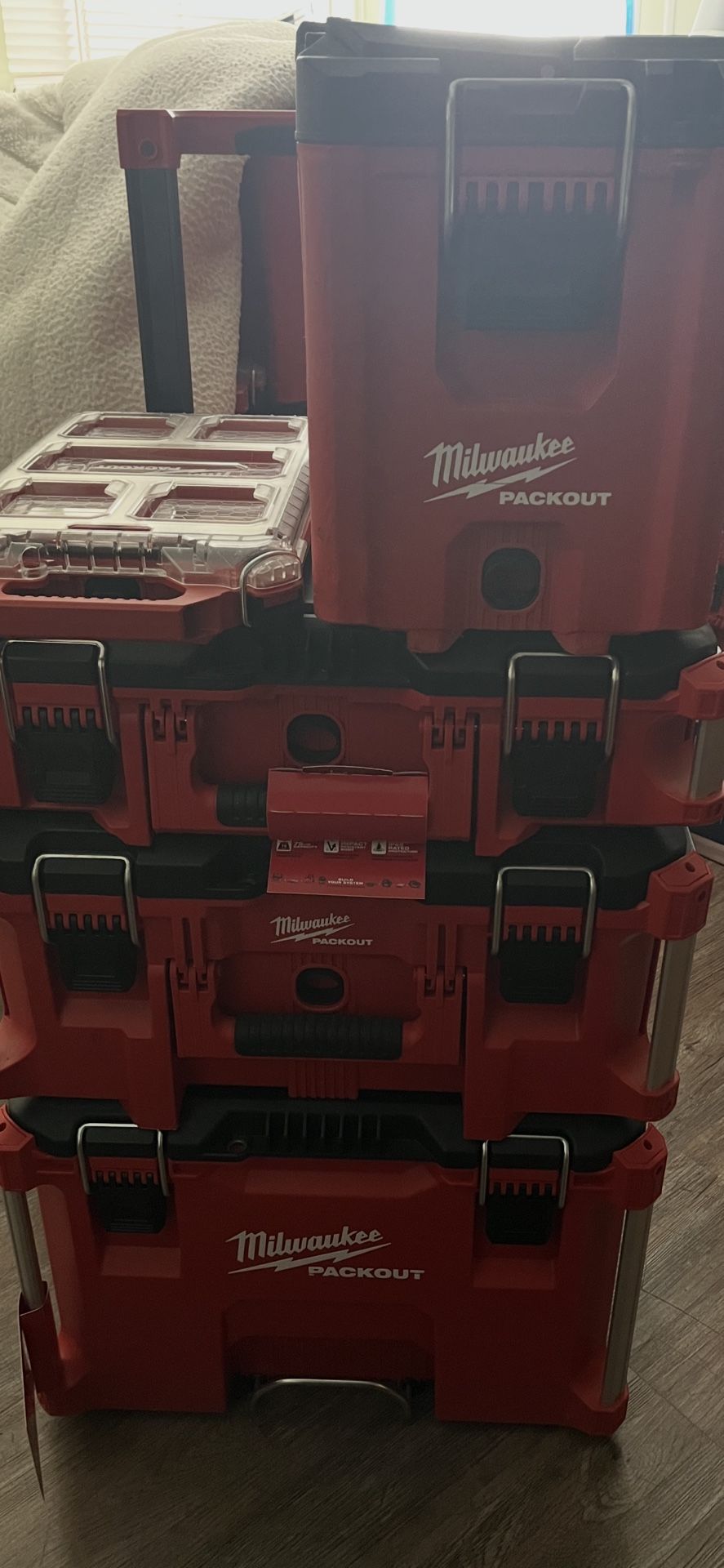 Milwaukee Pack Out New W 2 Extra Boxes Only On Organizer Is Normal Wear 