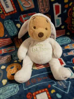 Winnie The Pooh 1st Easter Plush Rattle Disney