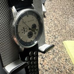 Chronograph watch, Ted Baker, New London chronograph, very cool, attention to detail, $169