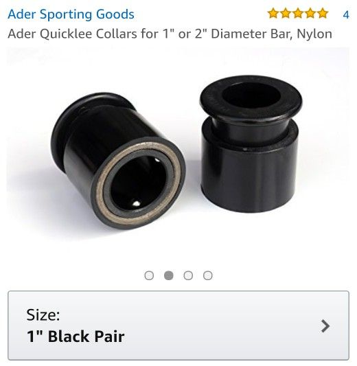 Ader Quicklee collars for 1" bar nylon