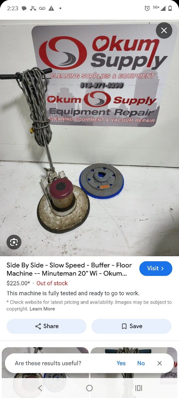 Electric Side By Side Floor Stripper And Carpet Bonnet Cleaner