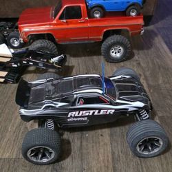 1/10 Rustler And 1/18 Bronco